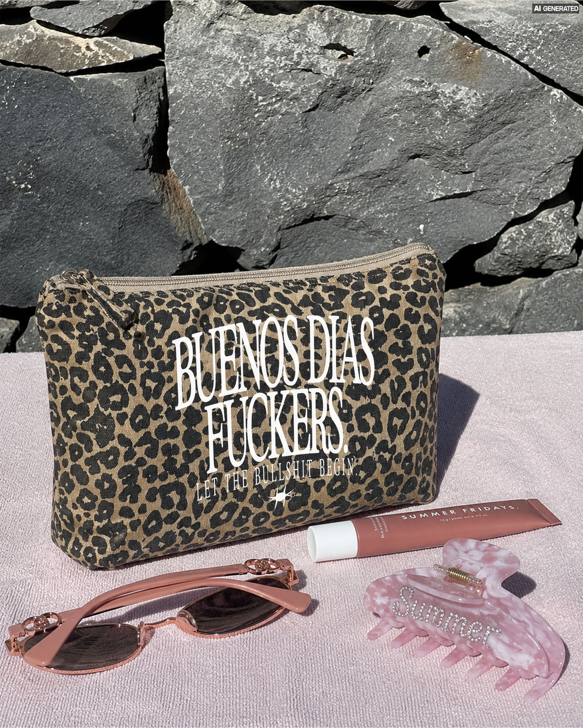 Cosmetic Bag Leopard - Buenos Días Fuckers