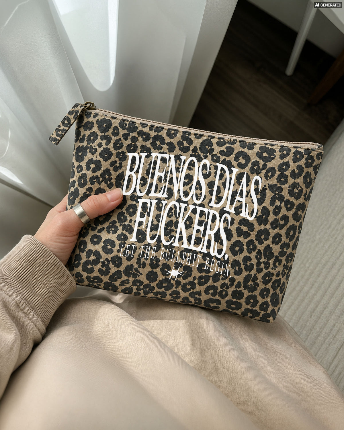 Cosmetic Bag Leopard - Buenos Días Fuckers