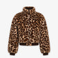 Cropped Faux Fur Leo Jacket Girls