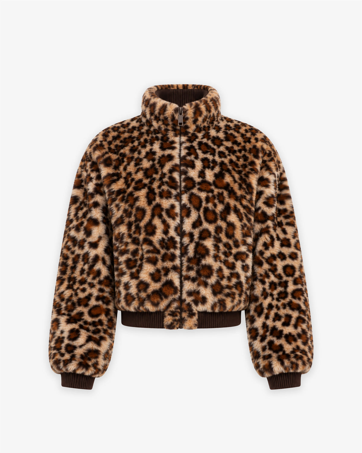 Cropped Faux Fur Leo Jacket Girls
