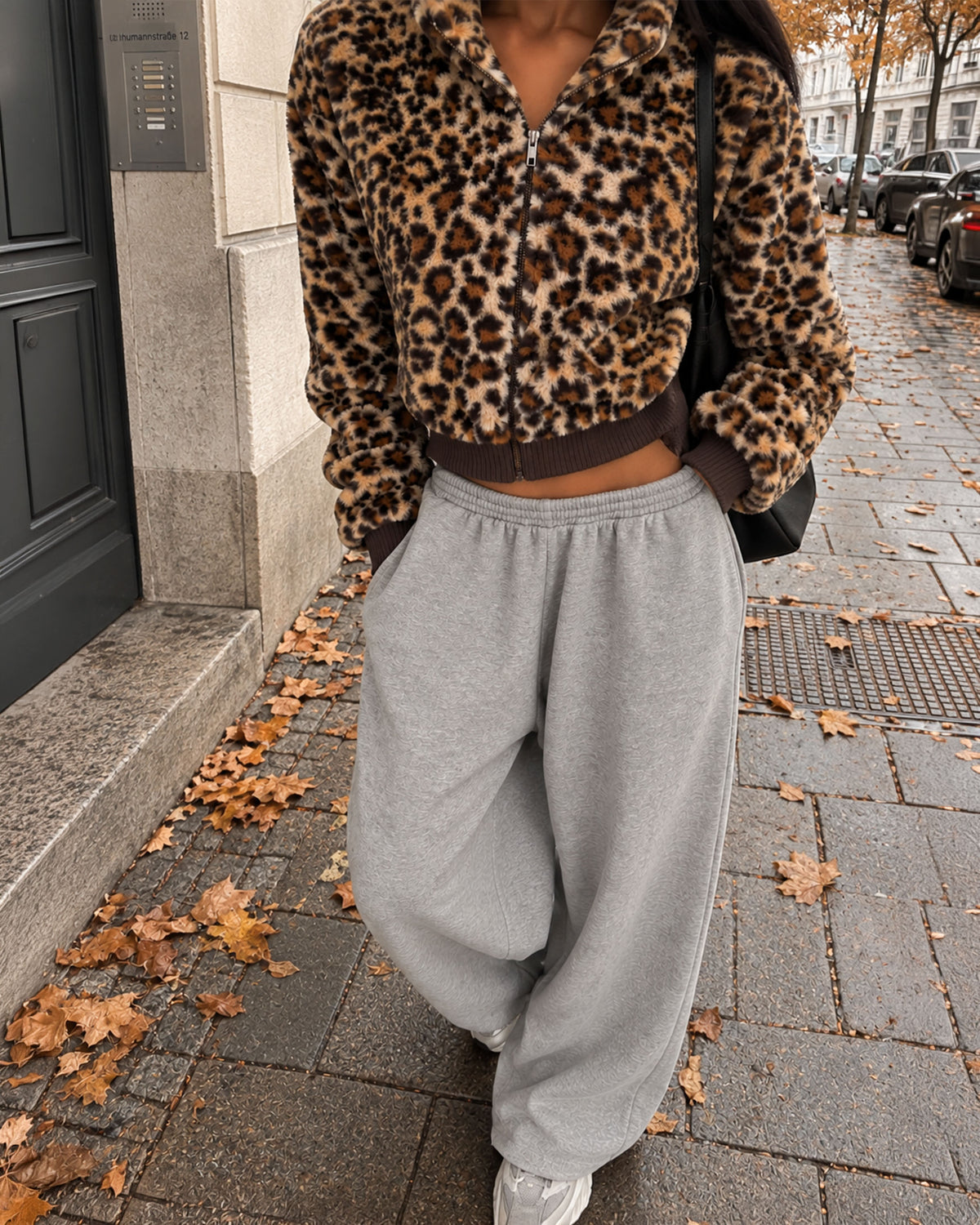 Cropped Faux Fur Leo Jacket Girls