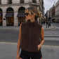 Cropped Sherpa Vest Girls
