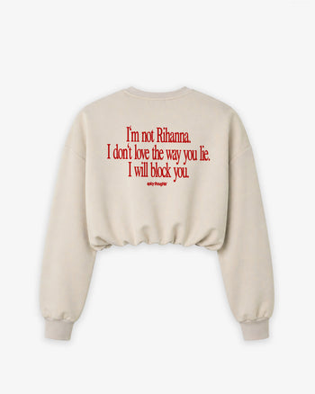 Cropped Crewneck Girls - I Will Block You