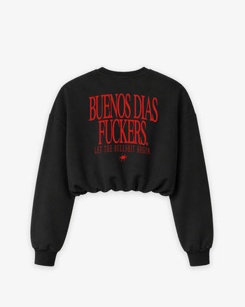 Cropped Crewneck Girls - Buenos Dias Fuckers