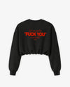 Cropped Crewneck Girls - Can you see the fuck you in my smile