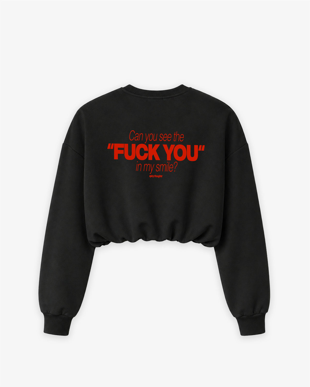 Cropped Crewneck Girls - Can you see the fuck you in my smile