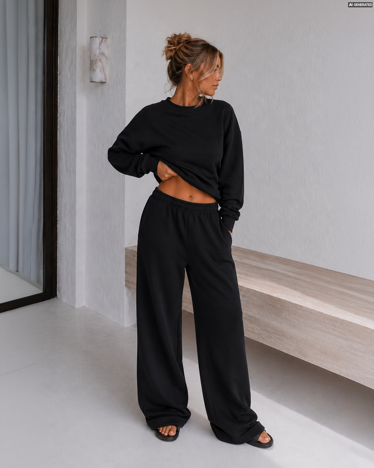 Cropped Crewneck Girls - Good Morning Fuckers