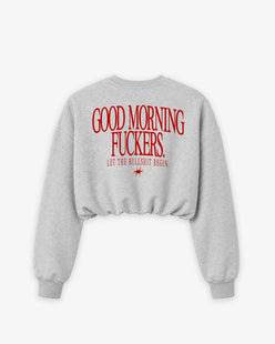 Cropped Crewneck Girls - Good Morning Fuckers