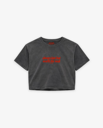 Cropped Tee - Always Late Frontprint