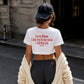 Cropped Tee - I Will Block You