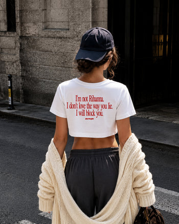 Cropped Tee - I Will Block You