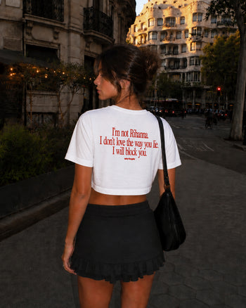 Cropped Tee - I Will Block You