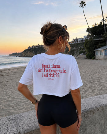 Cropped Tee - I Will Block You