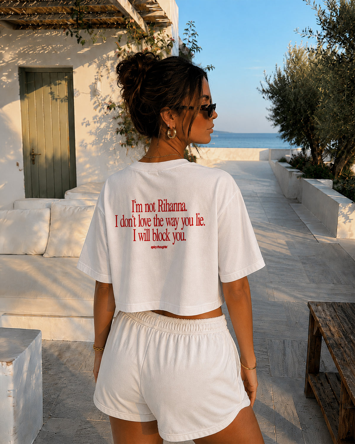 Cropped Tee - I Will Block You