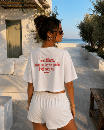 Cropped Tee - I Will Block You