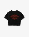 Cropped Tee - I Will Block You
