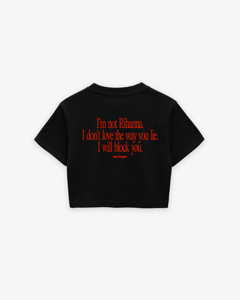 Cropped Tee - I Will Block You
