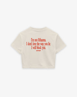 Cropped Tee - I Will Block You