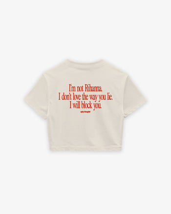 Cropped Tee - I Will Block You