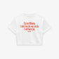 Cropped Tee - I Will Block You