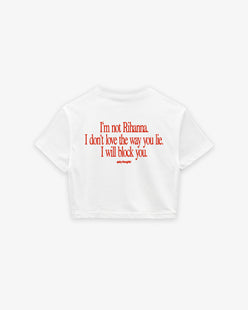 Cropped Tee - I Will Block You