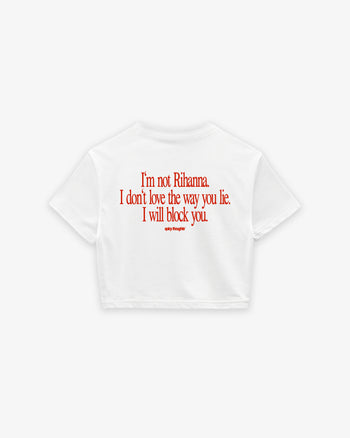Cropped Tee - I Will Block You