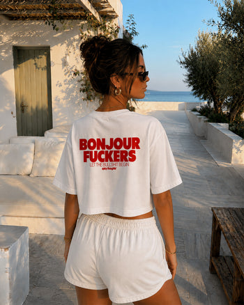 Cropped Tee - Bonjour Fuckers