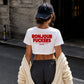 Cropped Tee - Bonjour Fuckers