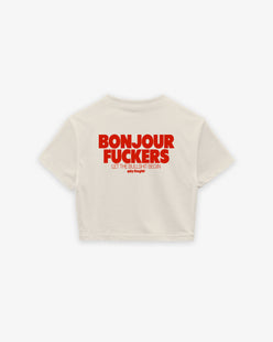 Cropped Tee - Bonjour Fuckers