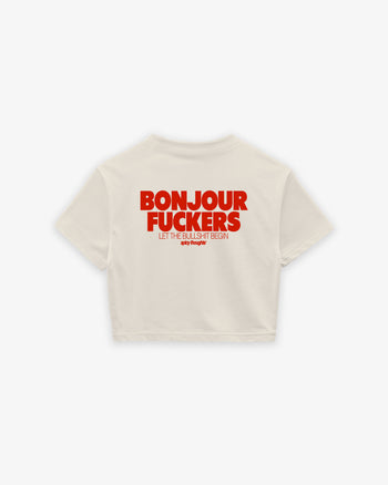 Cropped Tee - Bonjour Fuckers