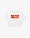 Cropped Tee - Bonjour Fuckers