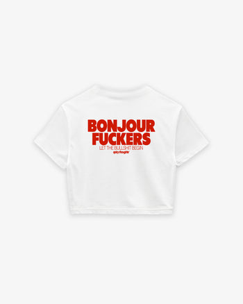 Cropped Tee - Bonjour Fuckers