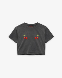 Cropped Tee - Cherry