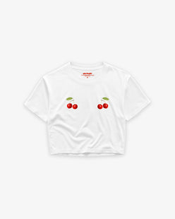 Cropped Tee - Cherry