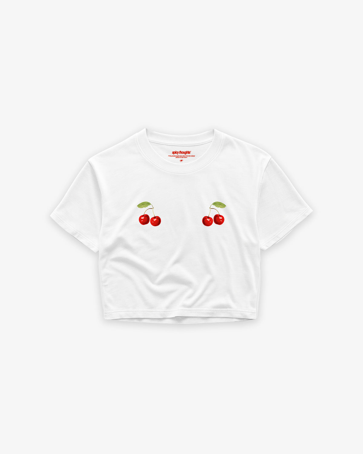 Cropped Tee - Cherry