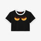 Cropped Tee Two Tone - Big Boobs, Bigger Dreams