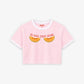 Cropped Tee Two Tone - Big Boobs, Bigger Dreams