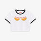 Cropped Tee Two Tone - Big Boobs, Bigger Dreams