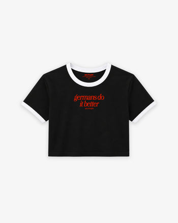 Cropped Tee Two Tone - Germans Do It Better