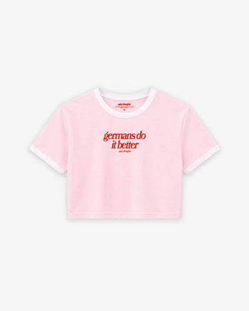Cropped Tee Two Tone - Germans Do It Better