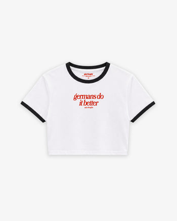 Cropped Tee Two Tone - Germans Do It Better