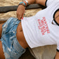 Cropped Tee Two Tone - I Don’t Make Mistakes