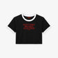 Cropped Tee Two Tone - I Don’t Make Mistakes