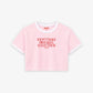 Cropped Tee Two Tone - I Don’t Make Mistakes