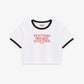 Cropped Tee Two Tone - I Don’t Make Mistakes