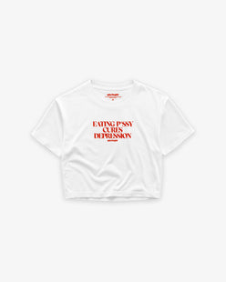 Cropped Tee - Eating P*ssy Cures Depression