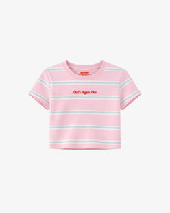 Cropped Tee Stripe - Dad’s Biggest Flex