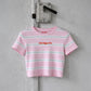 Cropped Tee Stripe - Dad’s Biggest Flex