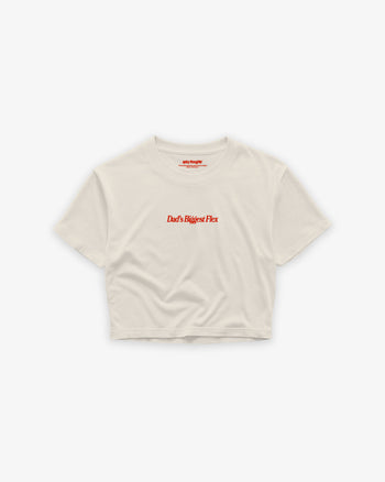 Oversize Cropped Tee - Dad’s Biggest Flex