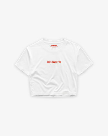 Oversize Cropped Tee - Dad’s Biggest Flex